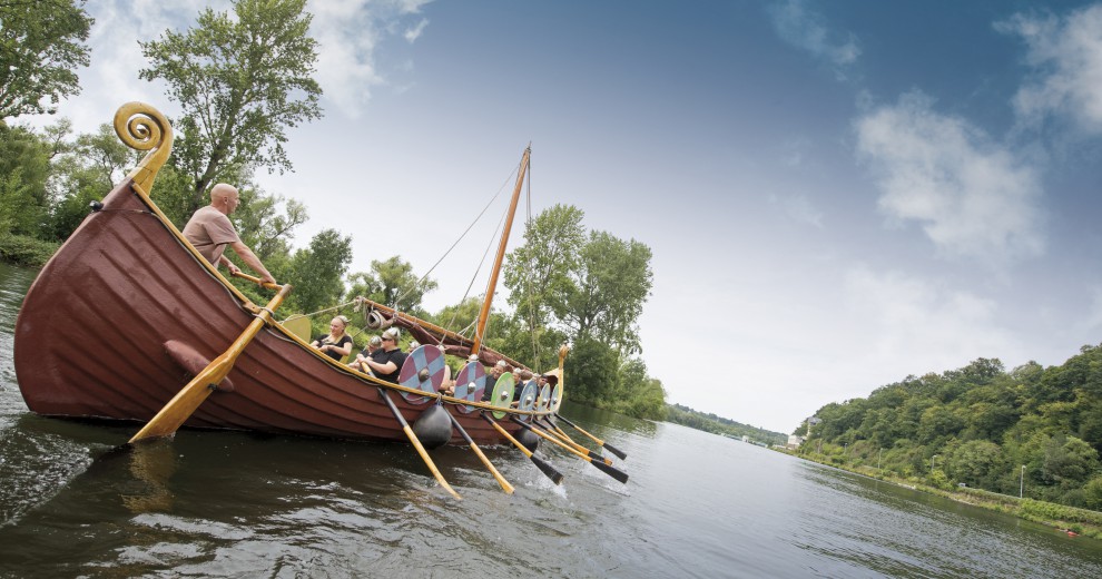MüWi heißt das Wikingerschiff, mit dem die Ruhr rund um Mülheim erobert werden kann.
Copyright: © Andreas Köhring / MST GmbH